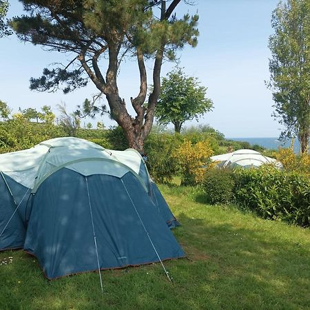 Tente 3 Chambres, Petit Camping Familial Vue Mer Plestin-les-Greves Exterior photo